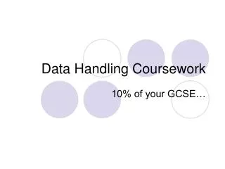 Data Handling Coursework