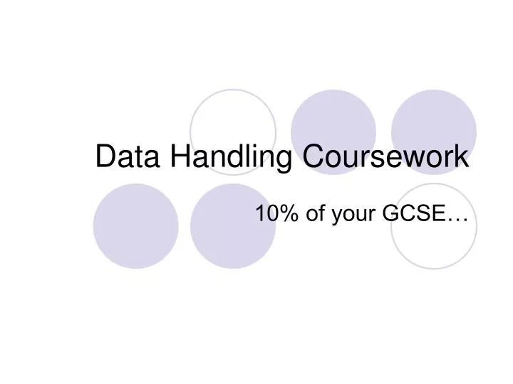 data handling coursework