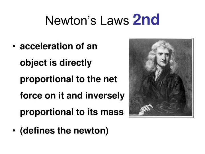 newton s laws 2nd