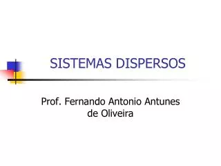 sistemas dispersos