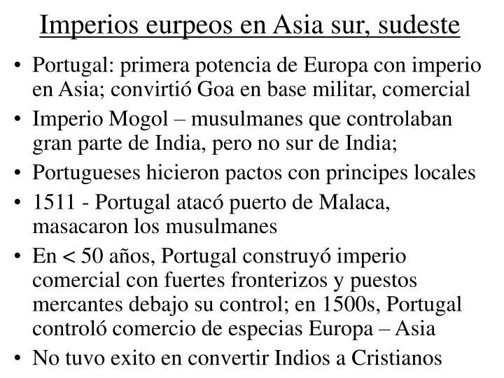 imperios eurpeos en asia sur sudeste