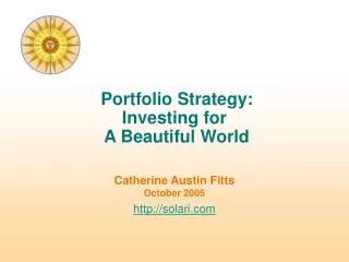 Catherine Austin Fitts October 2005 solari