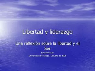 libertad y liderazgo