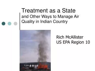 Treatment as a State and Other Ways to Manage Air Quality in Indian Country