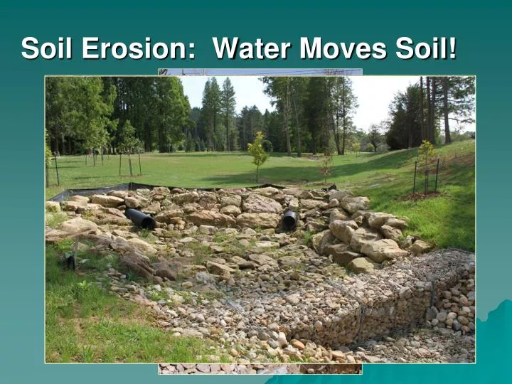 soil erosion water moves soil