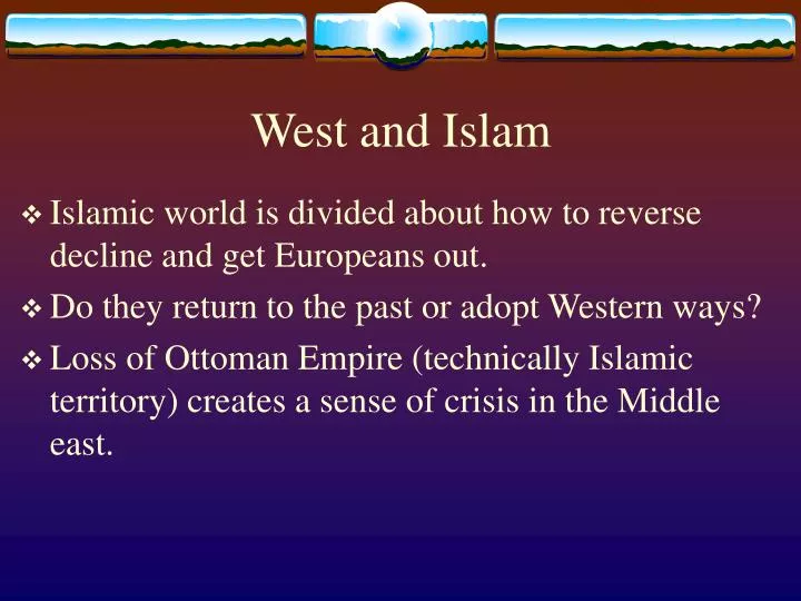 west and islam