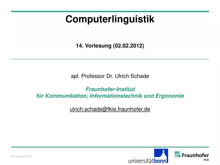 computerlinguistik