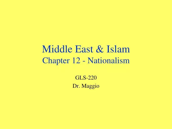 middle east islam chapter 12 nationalism