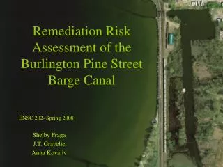 Remediation Risk Assessment of the Burlington Pine Street Barge Canal