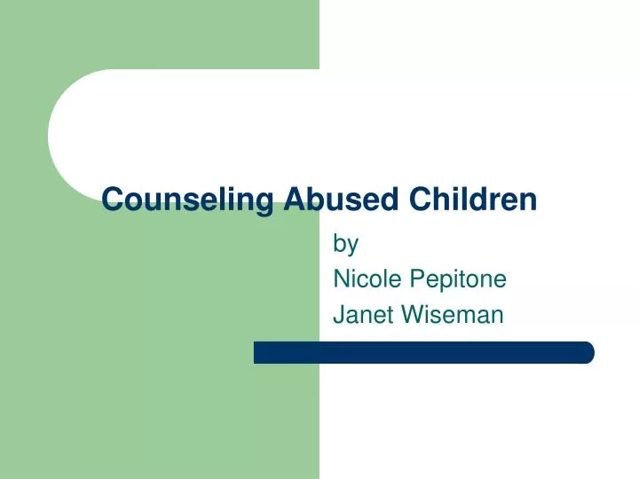 counseling abused children