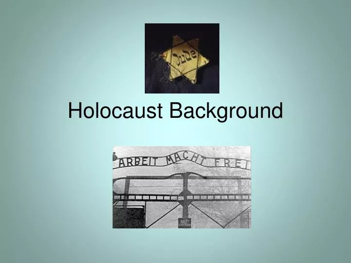 holocaust background