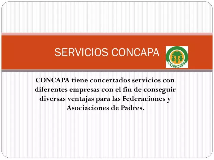 servicios concapa
