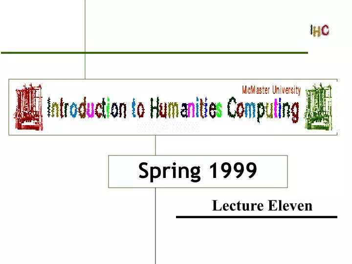 introduction to humanities computing