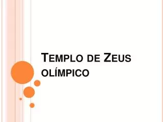 templo de zeus ol mpico