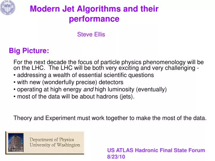 modern jet algorithms and their performance