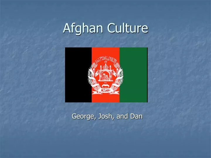 afghan culture