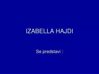 izabella hajdi