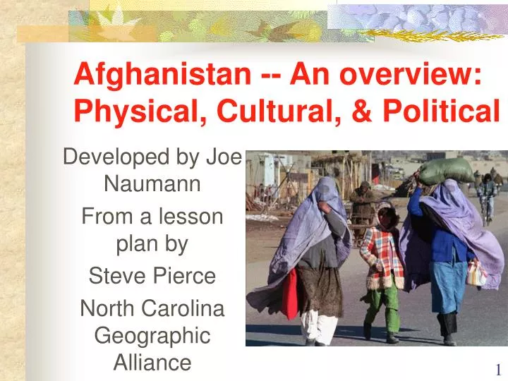 afghanistan an overview physical cultural political