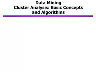 data mining cluster analysis basic concepts and algorithms