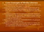 Core Concepts of Media Literacy - slide 1