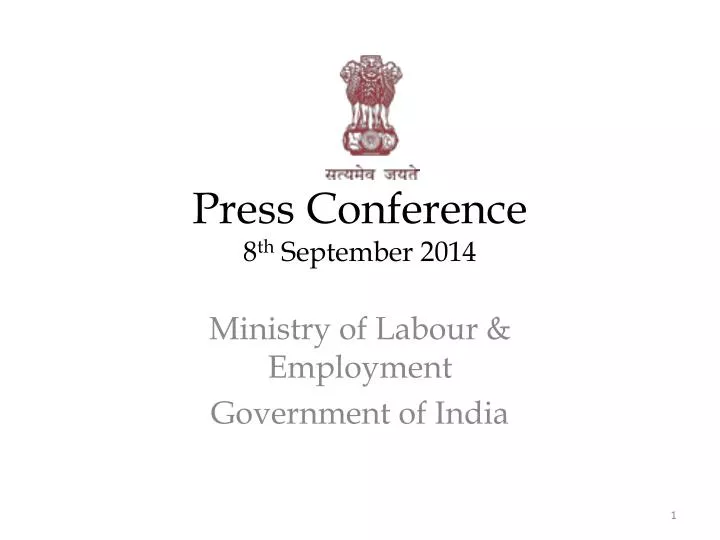 press conference 8 th september 2014