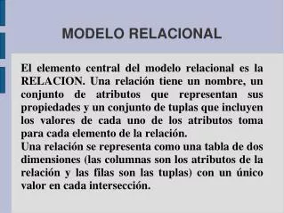 modelo relacional