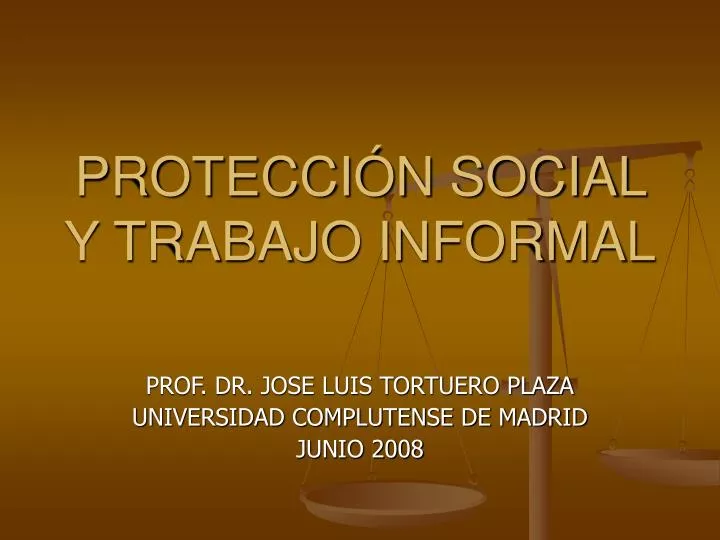 protecci n social y trabajo informal
