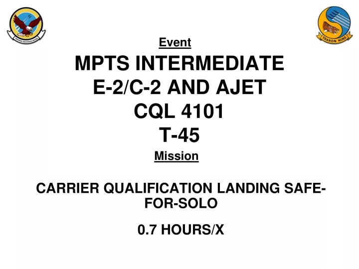 mpts intermediate e 2 c 2 and ajet cql 4101 t 45
