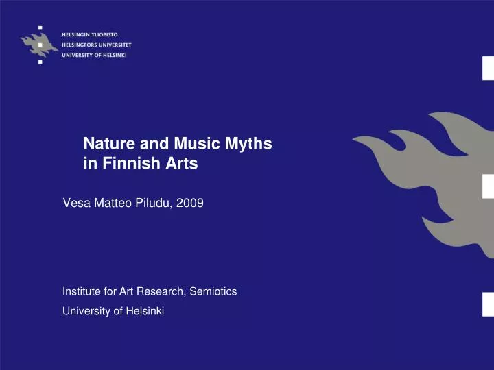 nature and music myths in finnish arts