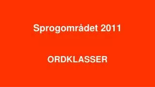 sprogomr det 2011