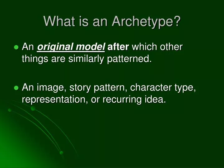 what is an archetype