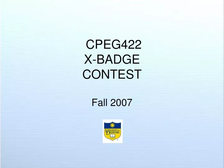 cpeg422 x badge contest