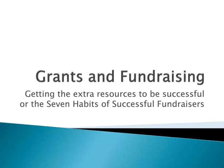 grants and fundraising