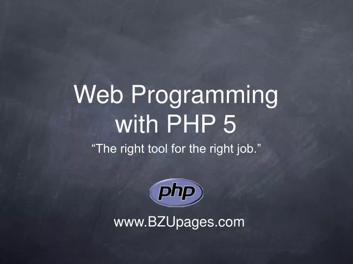 web programming with php 5
