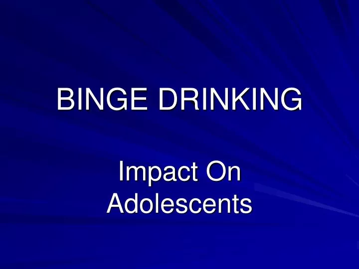 binge drinking