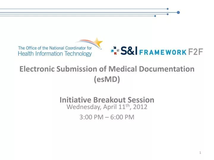 electronic submission of medical documentation esmd initiative breakout session