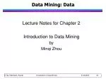 Data Mining: Data