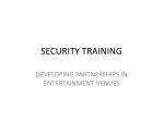 SECURITY TRAINING - slide 1