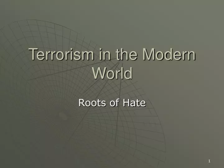 terrorism in the modern world