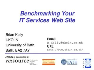 Benchmarking Your IT Services Web Site
