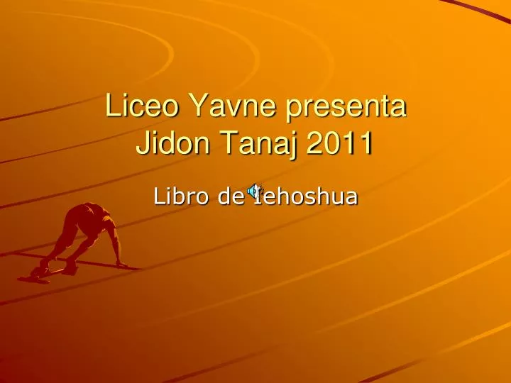 liceo yavne presenta jidon tanaj 2011