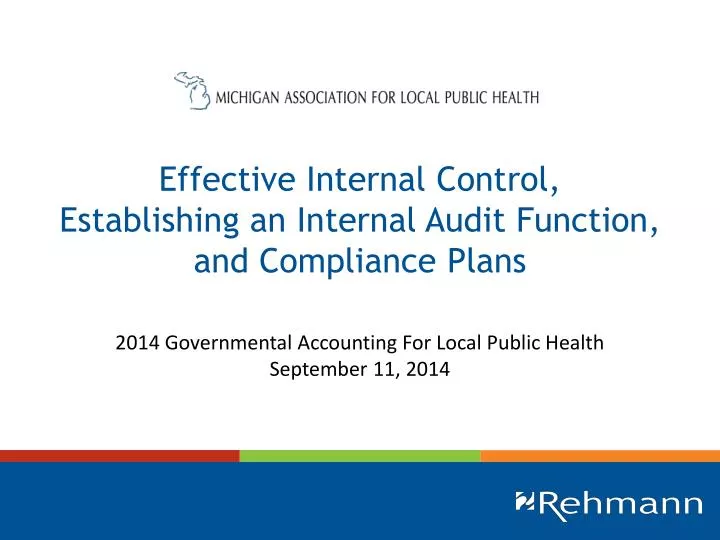 effective internal control establishing an internal audit function and compliance plans