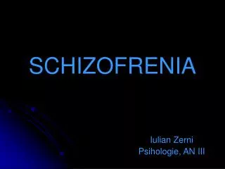 s chizofrenia