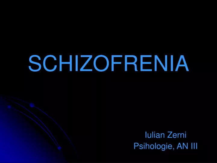 s chizofrenia