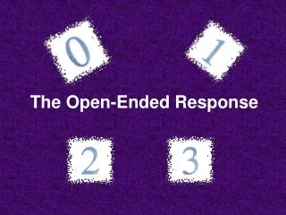 The Open-Ended Response