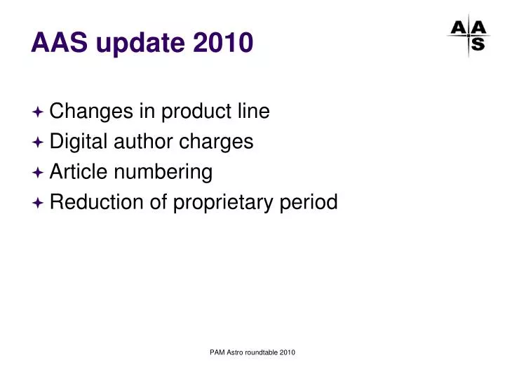 aas update 2010