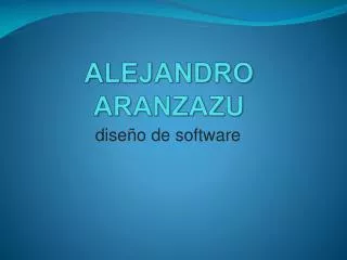 alejandro aranzazu