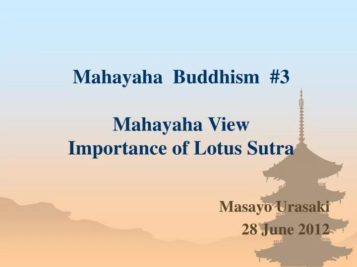 mahayaha buddhism 3 mahayaha view importance of lotus sutra