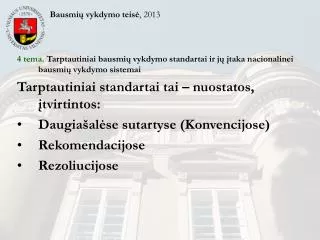bausmi vykdymo teis 2013