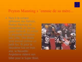 peyton manning s ennuie de sa m re